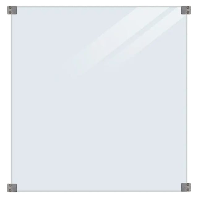 Plus Sichtschutzzaun für quadratische Pfosten (90 x 91 cm, Transparent, 8,7 mm)
