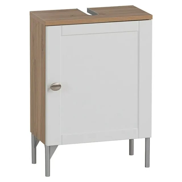 Schildmeyer Jesper Waschtischunterschrank (B x T x H: 40,3 x 32 x 58,5 cm, Artisan Eiche/Weiß, Matt)