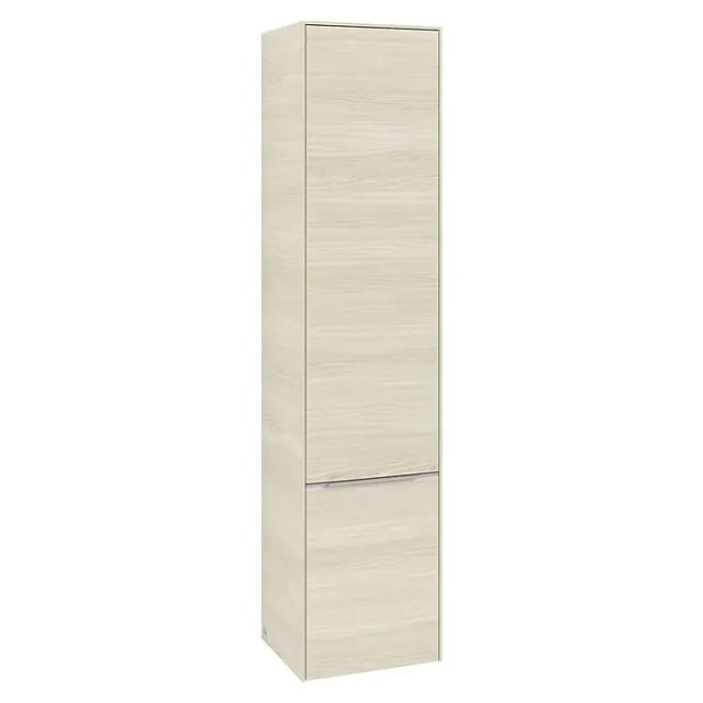 Villeroy & Boch Subway 3.0 Hochschrank (B x T x H: 40 x 36,2 x 171 cm, 2x Tür, White Oak, Farbe Griff: Aluminium glänzend, DIN Anschlag: Rechts)