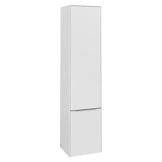 Villeroy & Boch Subway 3.0 Hochschrank (B x T x H: 40 x 36,2 x 171 cm, 2x Tür, Pure White, Farbe Griff: Aluminium glänzend, DIN Anschlag: Rechts)