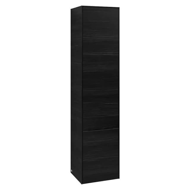 Villeroy & Boch Subway 3.0 Hochschrank (B x T x H: 40 x 36,2 x 171 cm, 2x Tür, Black Oak, Farbe Griff: Volcano black, DIN Anschlag: Links)