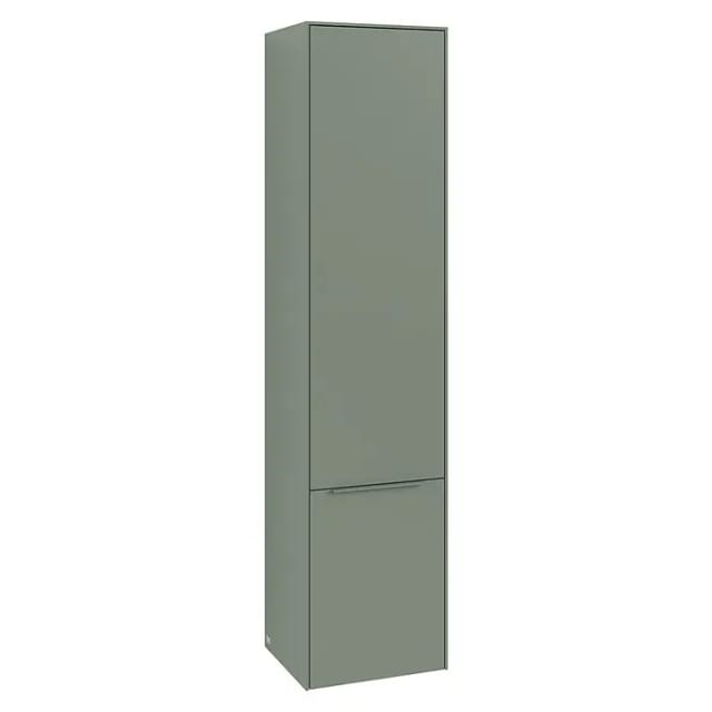 Villeroy & Boch Subway 3.0 Hochschrank (B x T x H: 40 x 36,2 x 171 cm, 2x Tür, Soft Green, Farbe Griff: Soft Green, DIN Anschlag: Links)