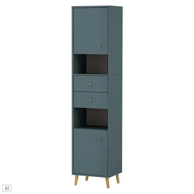 Schildmeyer Bjarne Hochschrank (B x T x H: 40,3 x 33,05 x 180,6 cm, Fjord, Matt)