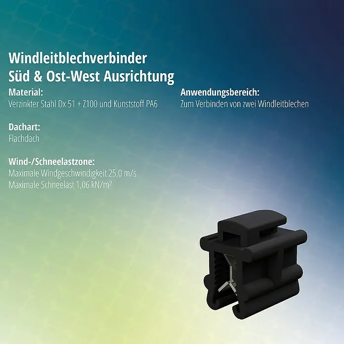 Solavento Windleitblechverbinder (Geeignet für: Flachdach)