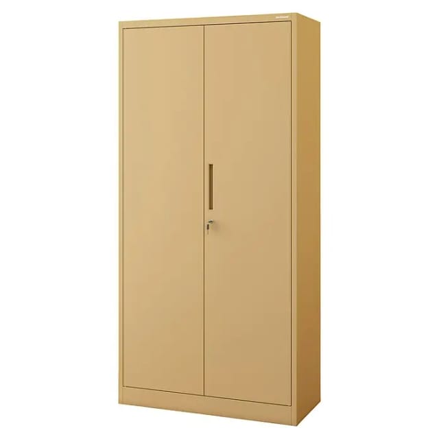 Jan Nowak Metall-Mehrzweckschrank Dawid (H x B x T: 185 x 90 x 45 cm, Beige)