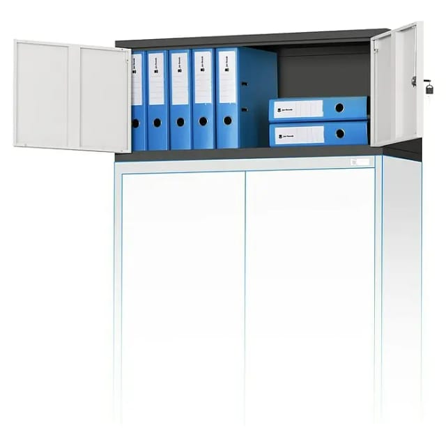 Jan Nowak Aufsatzschrank Ewa (H x B x T: 38 x 90 x 40 cm, Anthrazit/Weiß)