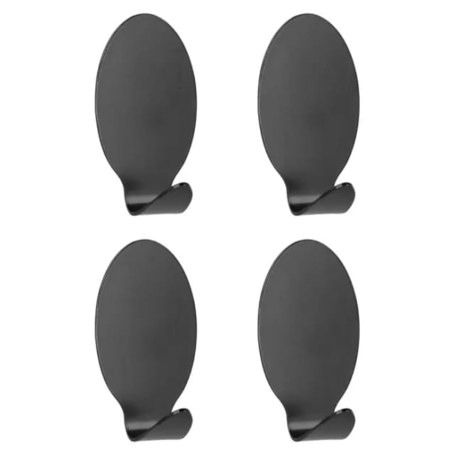Metaltex Aufhängehaken Lilliput (Schwarz, 2,2 x 3,4 cm, 4 Stk., Stahl)