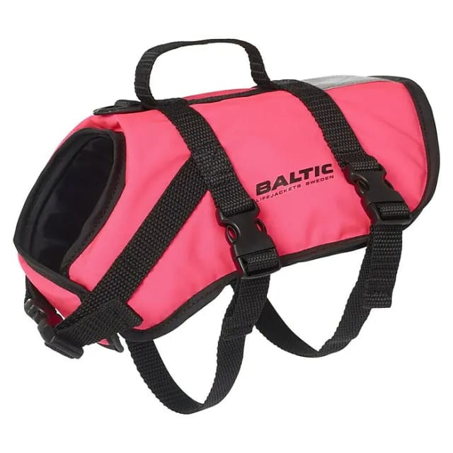 Schwimmweste Pluto für Hunde (M, 8 kg - 15 kg, Rosa, 50 N)