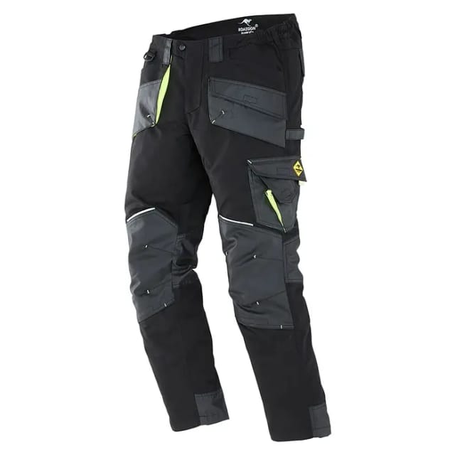Terrax Workwear Herren-Arbeitshose (48, Schwarz/Gelb)