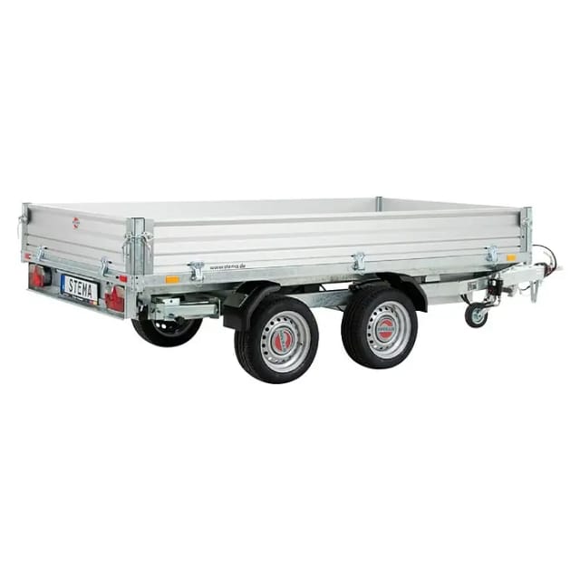 Stema Kippanhänger Rocko 2700 Tandem Elektro (Nutzlast: 1.971 kg, Doppelachser, Kasteninnenmaß: 301 × 153 x 30 cm, Gebremst)