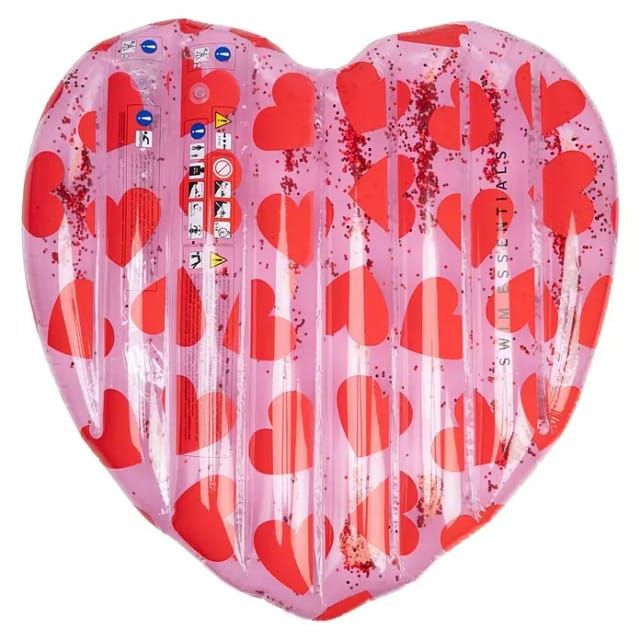 Swim Essentials Luftmatratze (L x B: 150 x 120 cm, Rot/Rosa)