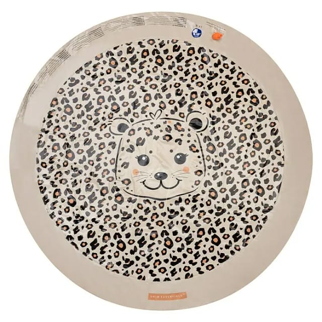 Swim Essentials Planschbecken (Beige Leopardenmuster, Durchmesser: 150 cm)