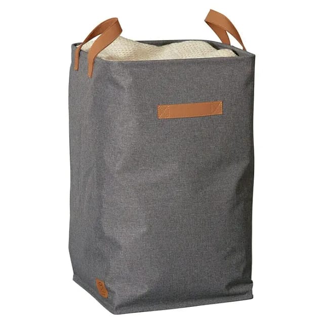 Store It Premium Wäschekorb (L x B x H: 35 x 35 x 58 cm, Grau)