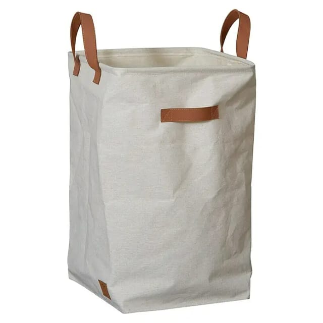 Store It Premium Wäschekorb (L x B x H: 35 x 35 x 58 cm, Beige)