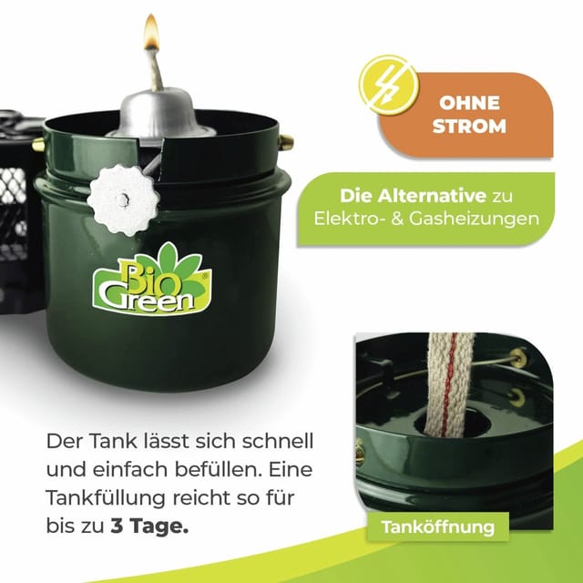 BioGreen Gewächshaus-Heizung Warmax Mini (11 x 11 x 17 cm, Leistung: 70 W)