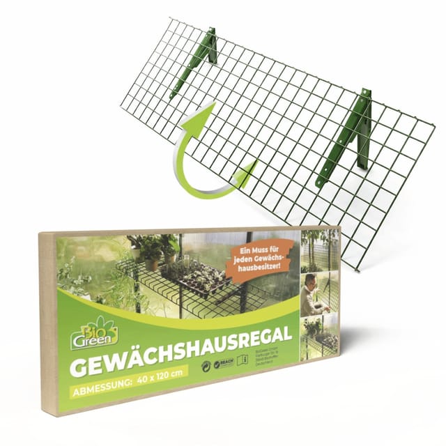 BioGreen Gewächshaus-Tisch Bruno (40 x 120 cm, Klappbar)