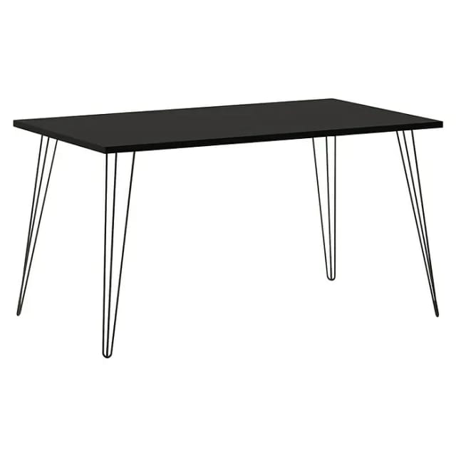 Schildmeyer Hank Schreibtisch (L x B x H: 80 x 140 x 74 cm, Schwarz)