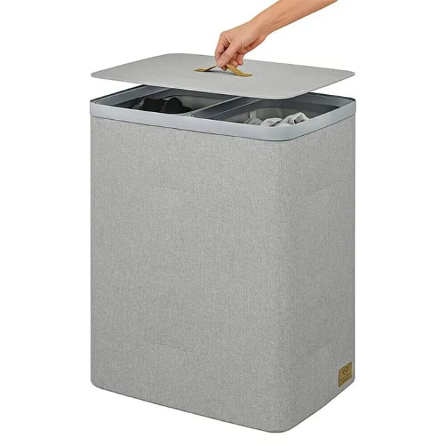 Store It Premium Wäschesammler Ava (67 x 56 x 40 cm, Grau)