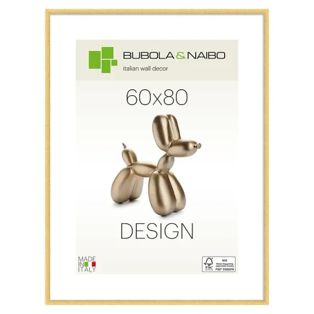 Bubola & Naibo Holzrahmen Maya (60 x 80 cm, Gold)