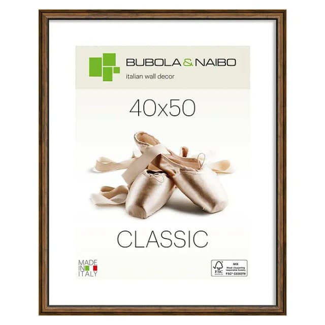 Bubola & Naibo Holzrahmen Ringa (40 x 50 cm, Braun)