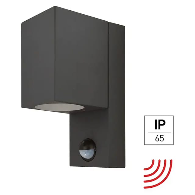 E2 elektro Außenwandleuchte Aster (15 W, 17 x 7 x 10,4 cm, Anthrazit, IP65)