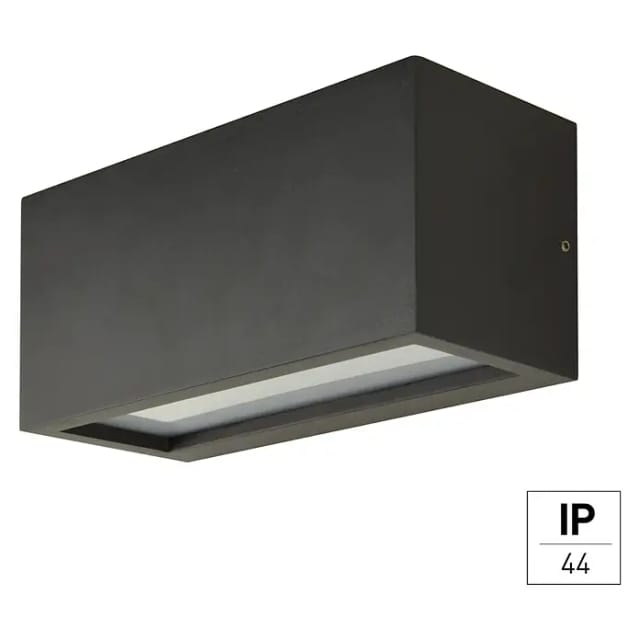 E2 elektro Außenwandleuchte Drago (15 W, 25 x 10,3 x 11 cm, Anthrazit, IP44)