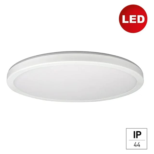 E2 elektro LED-Panel R400 24W 3K IP54 (L x B x H: 400 x 400 x 29 mm, Weiß, Warmweiß)