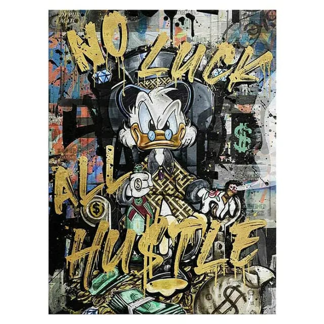 Dotcomcanvas Decopanel (All Hustle Duck, B x H: 84 x 112 cm)