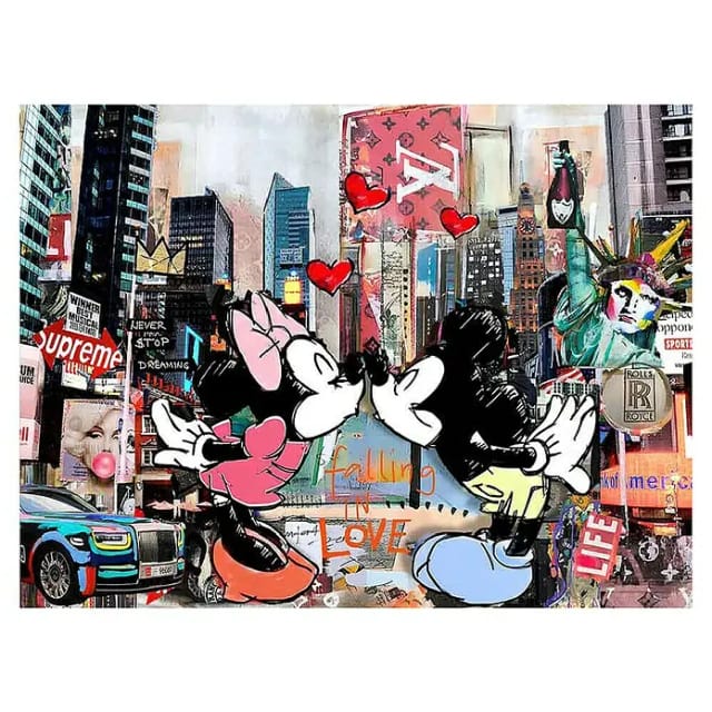 Dotcomcanvas Decopanel (Kiss in New York, B x H: 112 x 84 cm)