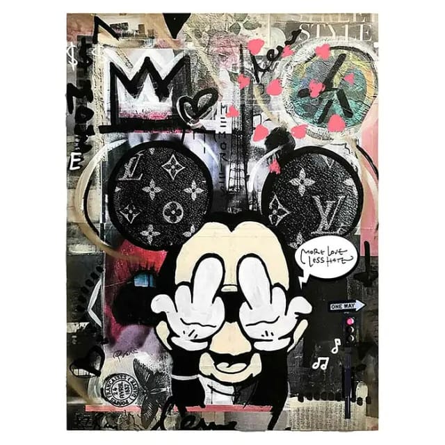 Dotcomcanvas Decopanel (Less Hate, B x H: 84 x 112 cm)