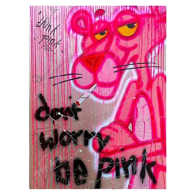 Dotcomcanvas Decopanel (Don´t Worry Be Pink, B x H: 84 x 112 cm)