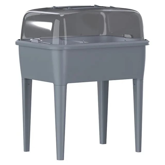 Hochbeet Respana Planter Set (Steingrau, 77 x 58 x 96,3 cm, Kunststoff)