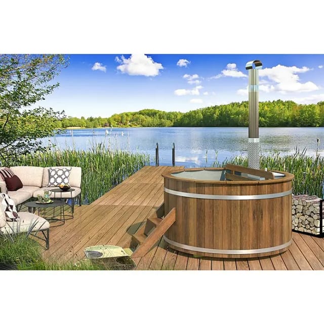Tuindeco Hot Tub (188 cm, Kiefer, Natur, Max. Personenzahl: 6 Stk.)