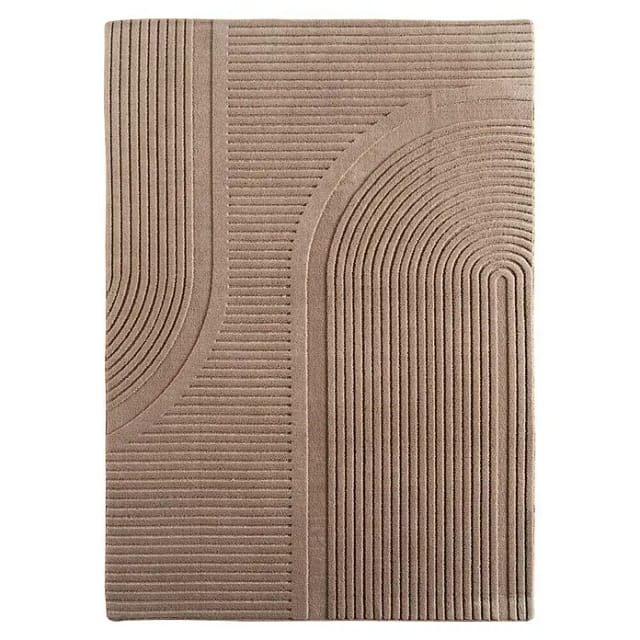 Kurzflorteppich Pompei 1612 (Beige, 230 x 160 cm, 100 % Polyester)