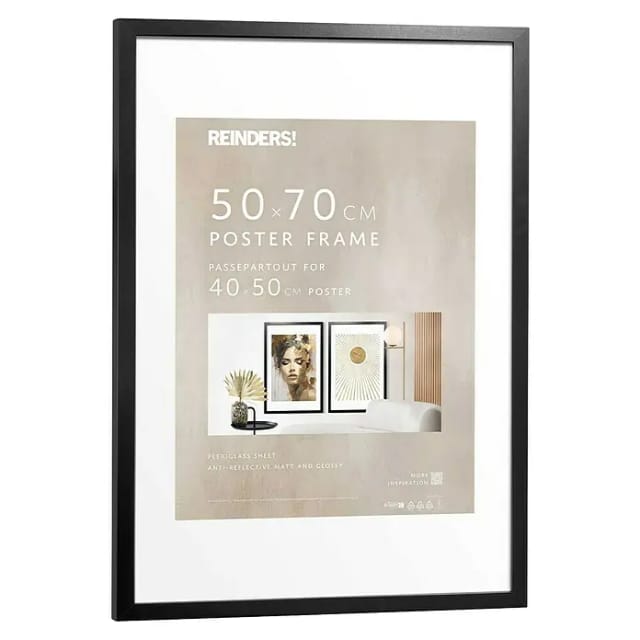 Reinders Holzrahmen (50 x 70 cm, Schwarz)
