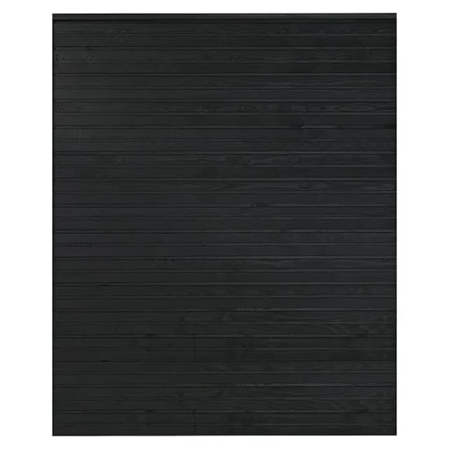 Plus Profilholz Plank (L x B x H: 203 x 174 x 2,5 cm, Schwarz RAL 9005)