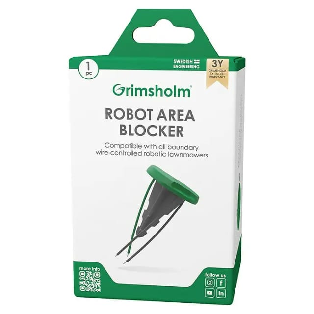 Grimsholm Green Flächenbegrenzung-Kit für Mähroboter (Alle Mähroboter mit Begrenzungsdraht, 5 -tlg.)