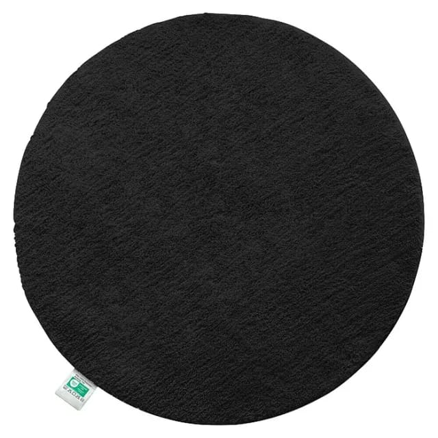 Floordirekt Badteppich Sky (120 x 120 cm, Schwarz, 100% Polyester)