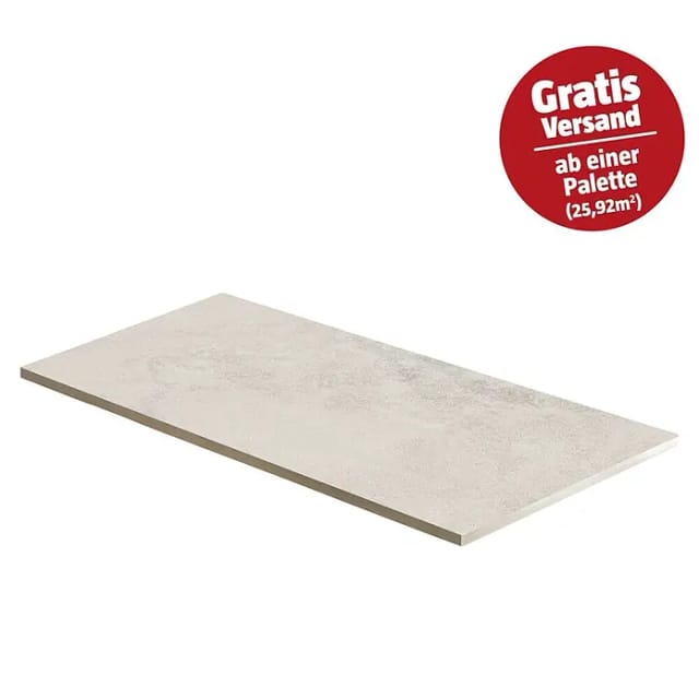 Terrassenfliese Porcea Algon (60 x 90 x 2 cm, Beige, Matt)