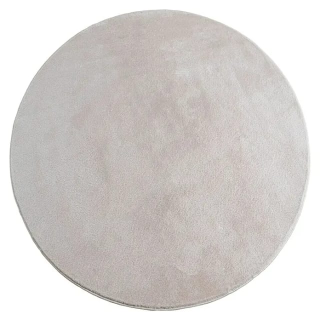 Kurzflorteppich Joy (Creme, Durchmesser: 200 cm, 100 % Polyester)