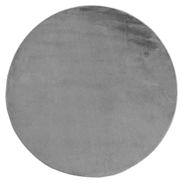Kurzflorteppich Joy (Grau, Durchmesser: 160 cm, 100 % Polyester)