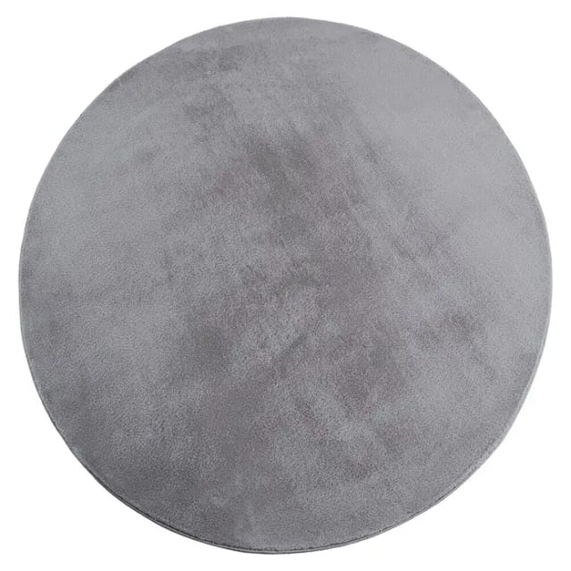 Kurzflorteppich Joy (Silber, Durchmesser: 160 cm, 100 % Polyester)