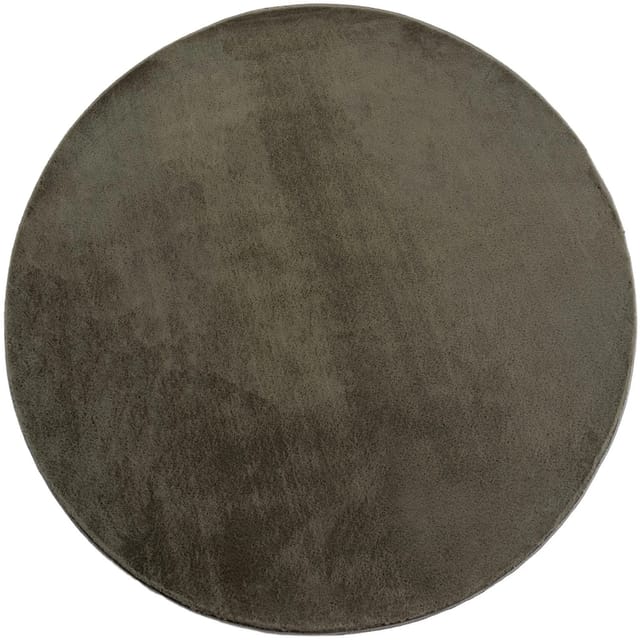 Kurzflorteppich Joy (Grün, Durchmesser: 120 cm, 100 % Polyester)