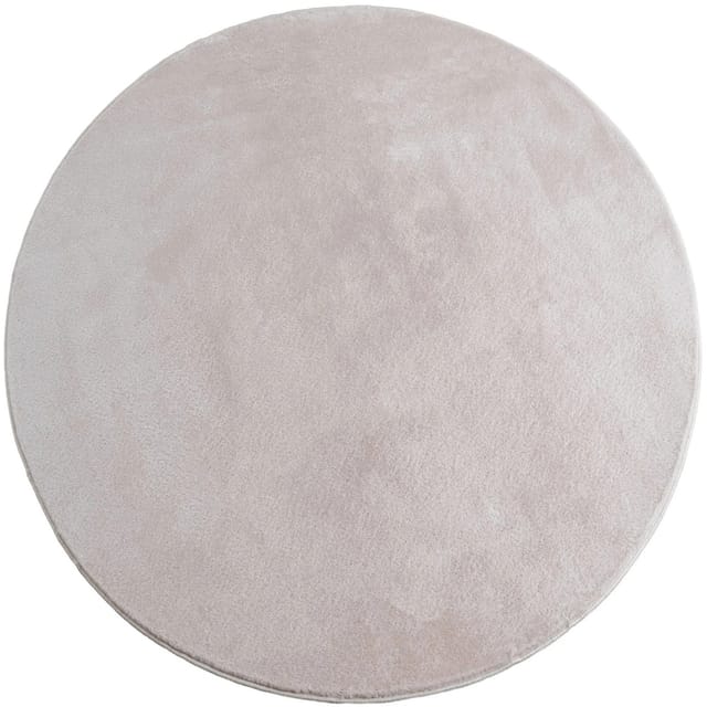 Kurzflorteppich Joy (Creme, Durchmesser: 120 cm, 100 % Polyester)
