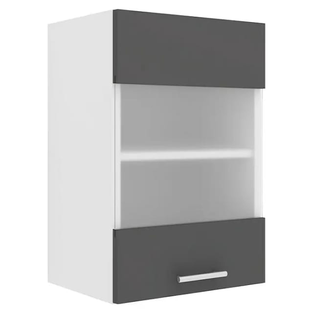 VCM Esilo Glas-Hängeschrank (31 x 40 x 60 cm, Anthrazit)