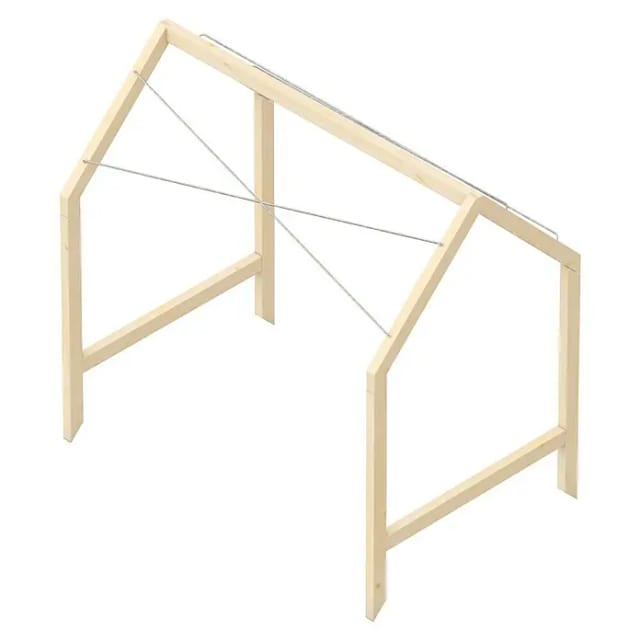 Upyard Hochbeet-Überdachung Schutzrahmen inkl. 3 Abdeckungen (Passend für: Hochbeete 120 × 80 cm)
