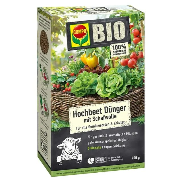 Compo Bio-Schafwolldünger Hochbeet (750 g, Hochbeet)