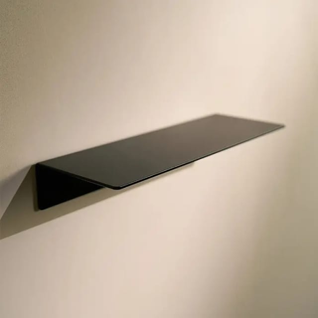 Designfabrik Hamburg Badablage (Breite: 30 cm, Aluminium, Schwarz)