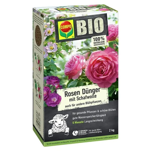 Compo Bio-Schafwolldünger Rosen (2 kg, Rosen)