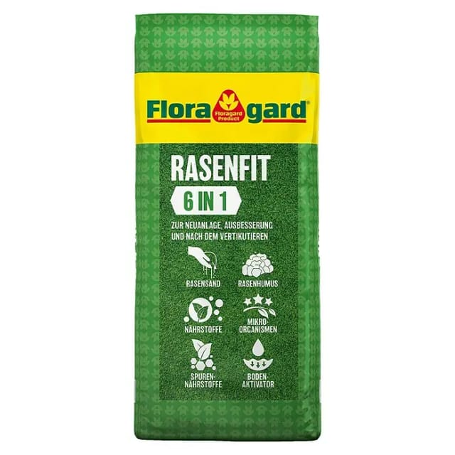 Floragard Rasenerde Rasen-Fit 6 in 1 (18 l)